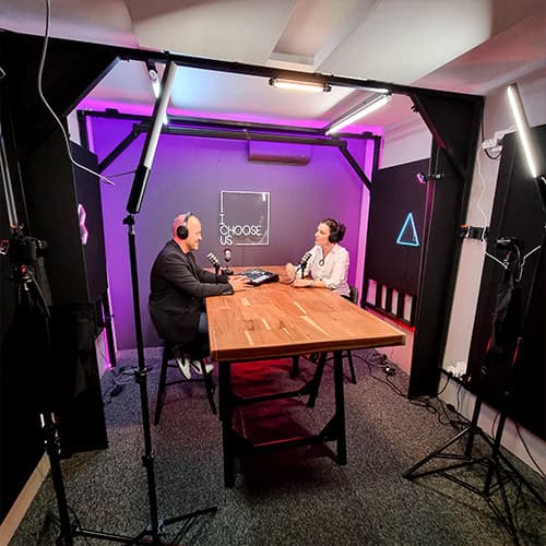 Synergy Video podcast studio